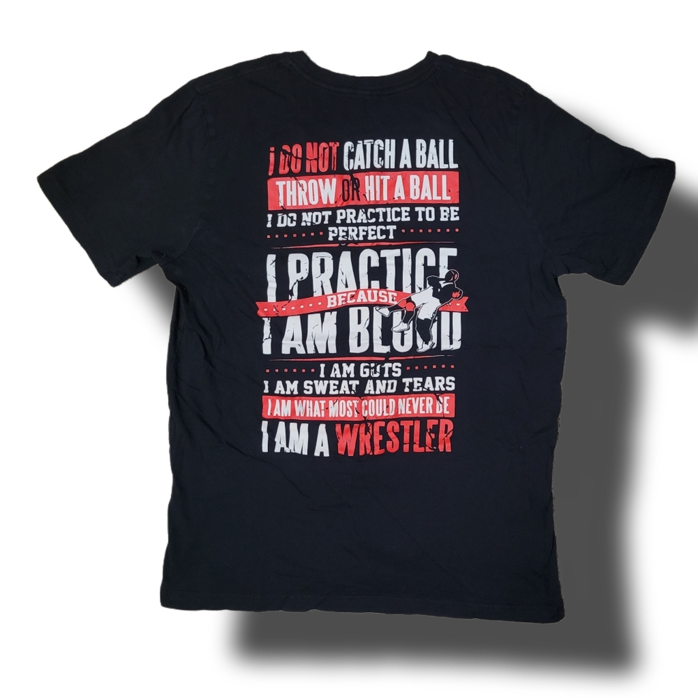 Mens I Am A Wrestler T-Shirt Large GUC